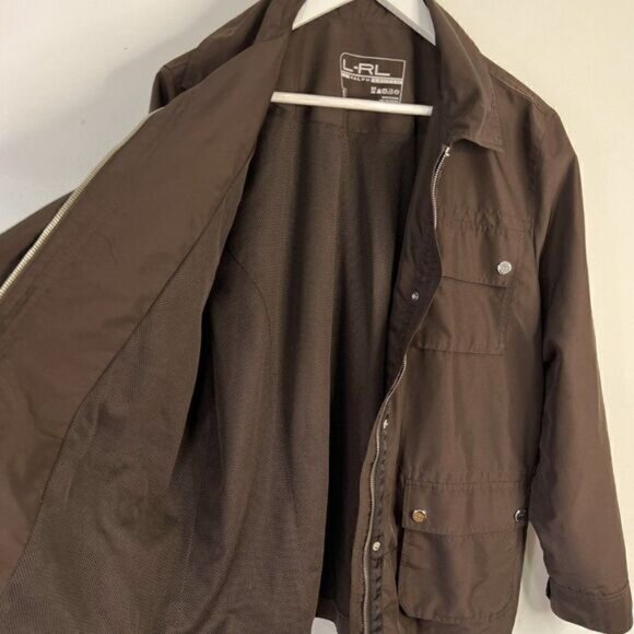 LAUREN Ralph Lauren Brown Lightweight Chore Coat - Picture 3 of 5